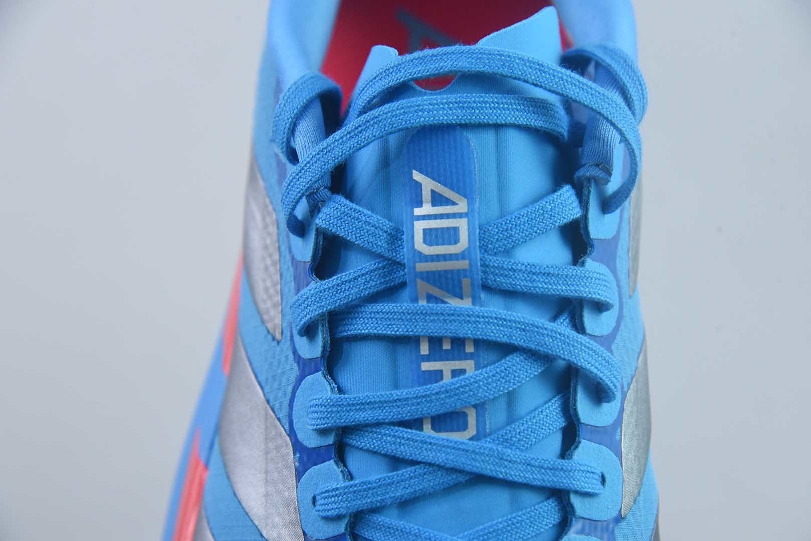 阿迪达斯 Adidas Adizero Evo SL ATR 阿迪 马拉松竞速跑步鞋/蓝银色 货号 纯原版本 货号：JR2023 实拍细节图