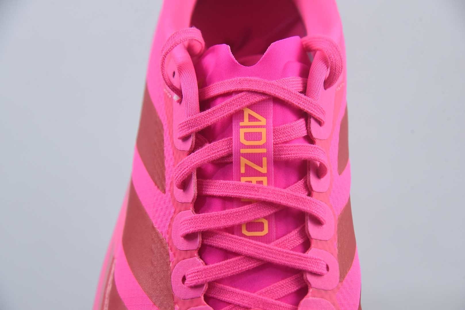 阿迪达斯 Adidas Adizero Evo SL ATR 阿迪 马拉松竞速跑步鞋/粉色 货号 纯原版本 货号:KI6902 实拍细节图