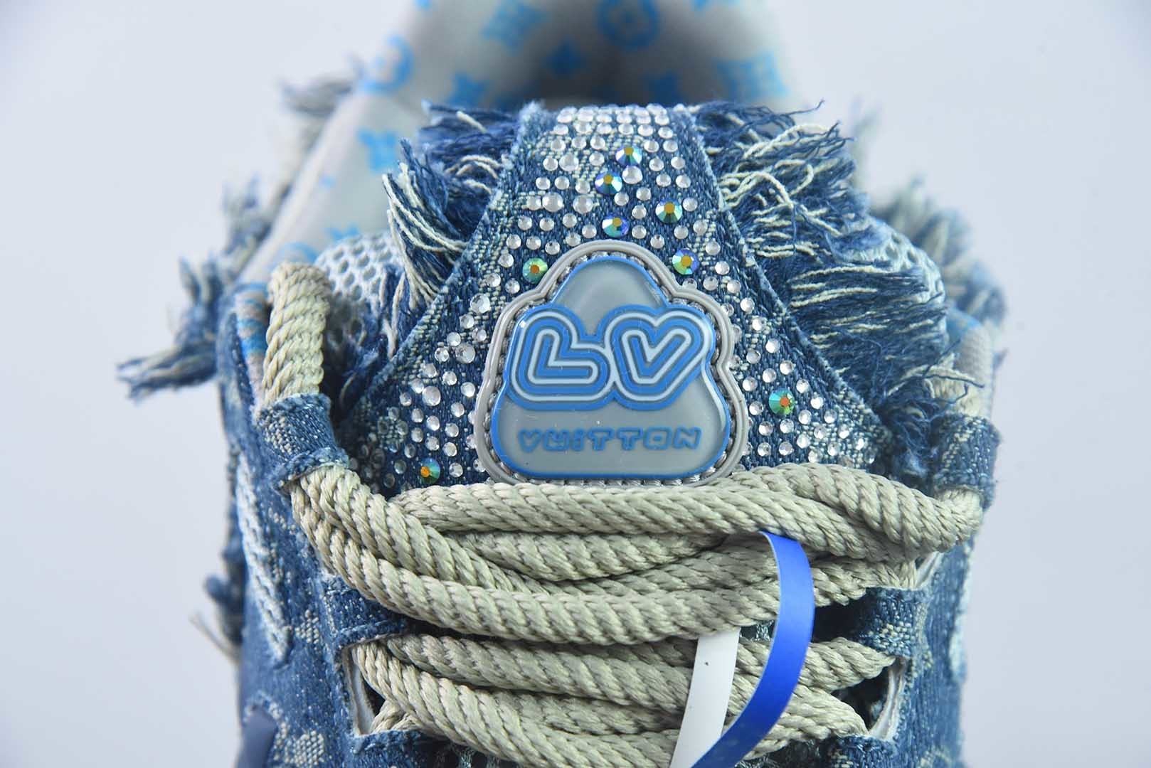 镶钻路易威登/Louis Vuitton LV路易威登板鞋 纯原版本 实拍细节图