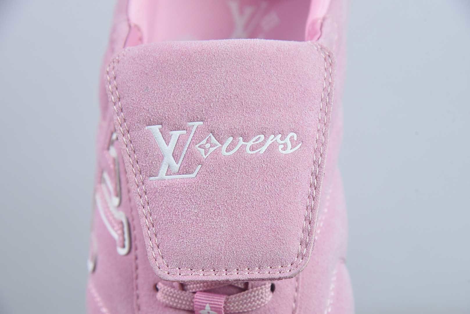 纯原 LOUIS VUITTON Footprint Soccer LV 皮革 2025春夏男士系列圆头系带低帮生活休 纯原版本 实拍细节图