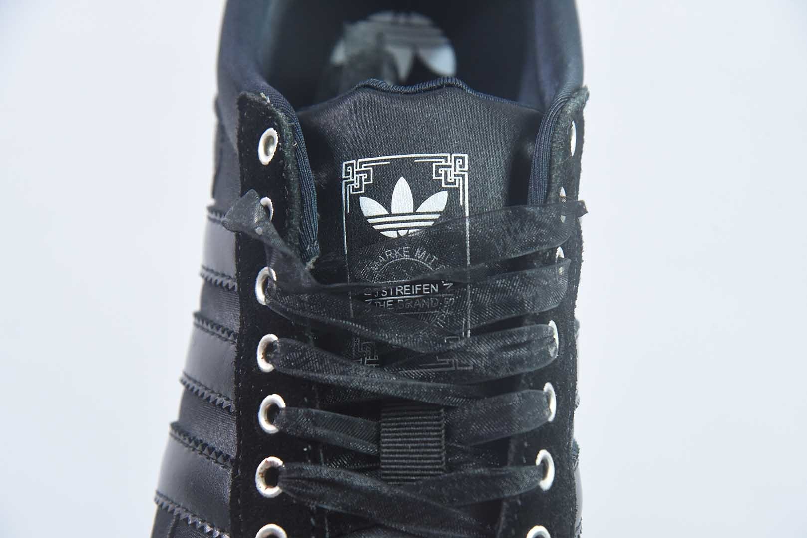 阿迪达斯 Adidas originals ANFU 阿迪 刺绣 板鞋/黑色 货号:HQ5198女 纯原版本 货号:HQ5198 实拍细节图