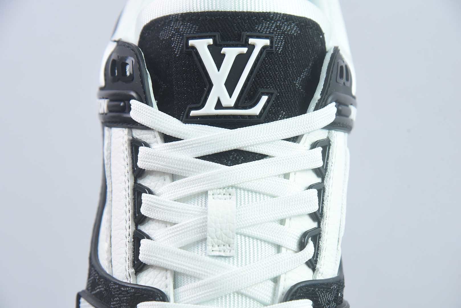 Louis Vuitton 路易威登 LV Trainer 黑白牛仔 35-46 纯原版本 实拍细节图