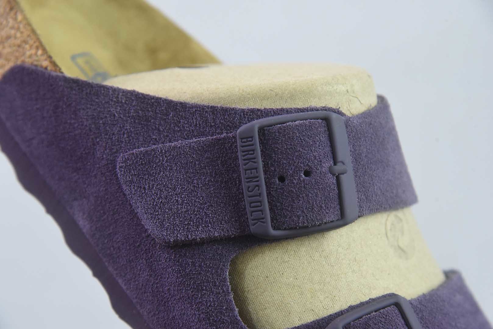 Birkenstock Boston 博肯/勃肯 系列上架 牛皮绒面革平底复古软木休闲鞋 二字拖鞋 纯原版本 实拍细节图