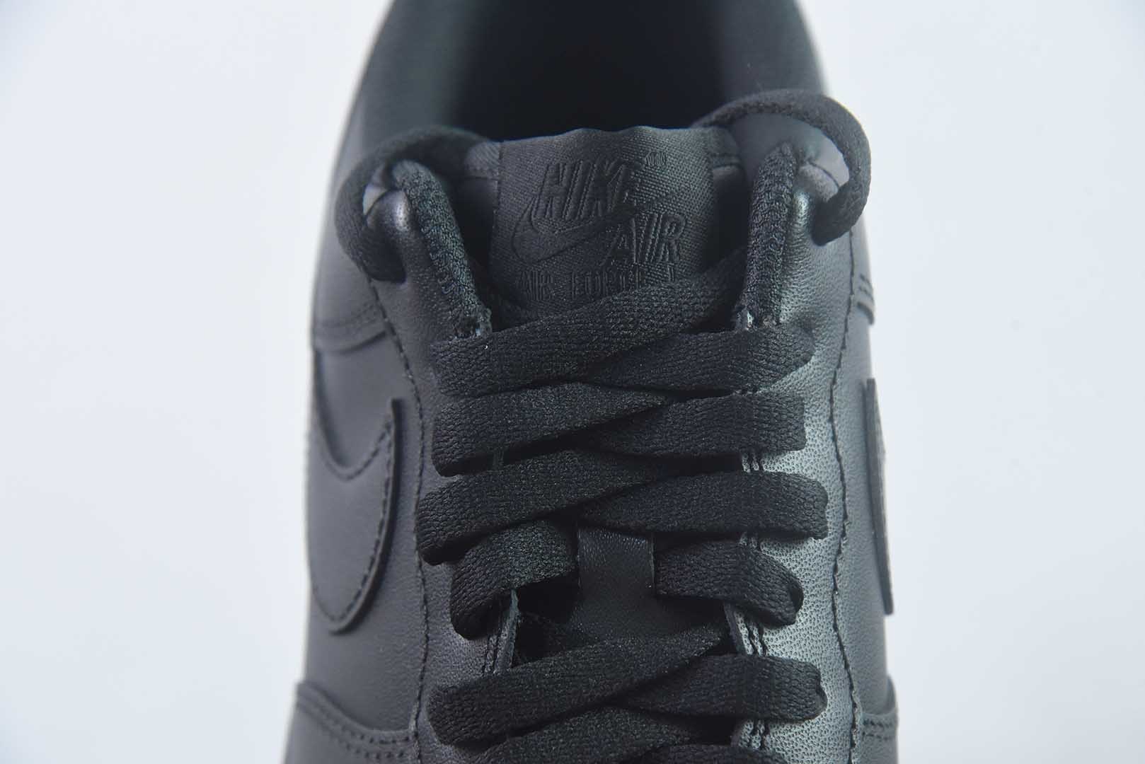 CS/DC版本 耐克 Nike Air Force 1 Low '07 空军一号低帮经典板鞋 全黑 纯原版本 货号:CW2288-001 实拍细节图