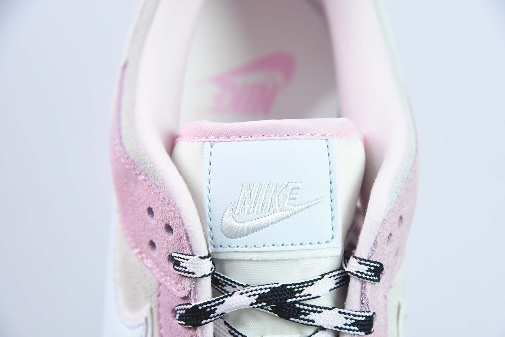 耐克 Nike Dunk Low SB 低帮滑板鞋/粉色 灰白粉 货号:DV3054-600纯原版本 实拍细节图