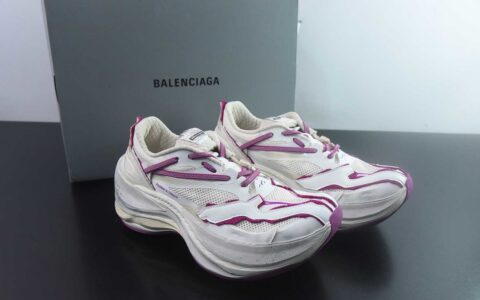 巴黎世家26代 Balenciaga巴黎世家 Jet 压纹印花 圆头厚底4.25cm 低帮 老爹鞋 白粉 货号：872640 WMRTN 9191纯原版本 主图