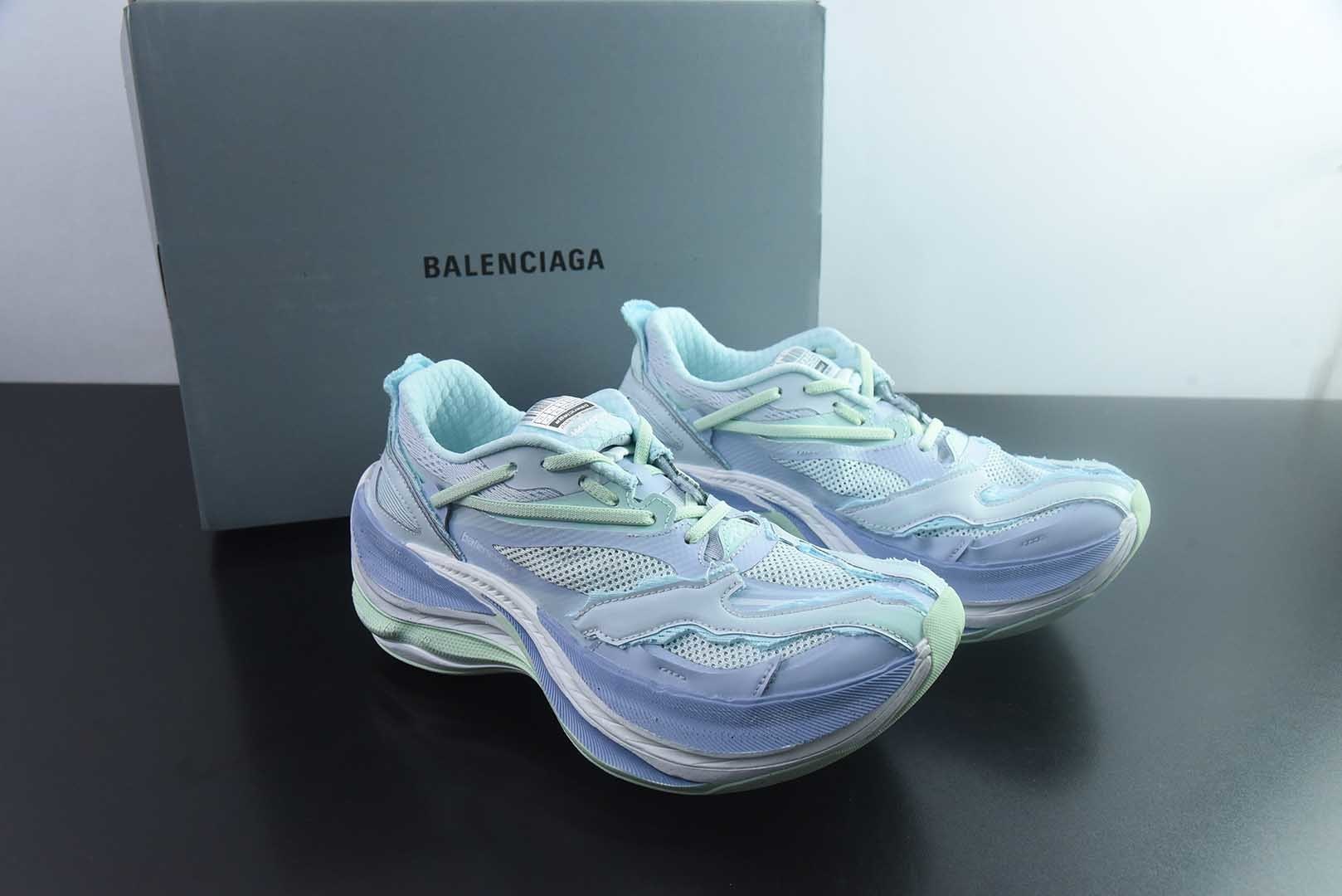 巴黎世家26代 Balenciaga巴黎世家 Jet 压纹印花 圆头厚底4.25cm 低帮 老爹鞋 米色 货号：872640 WMRTN 9191纯原版本 主图