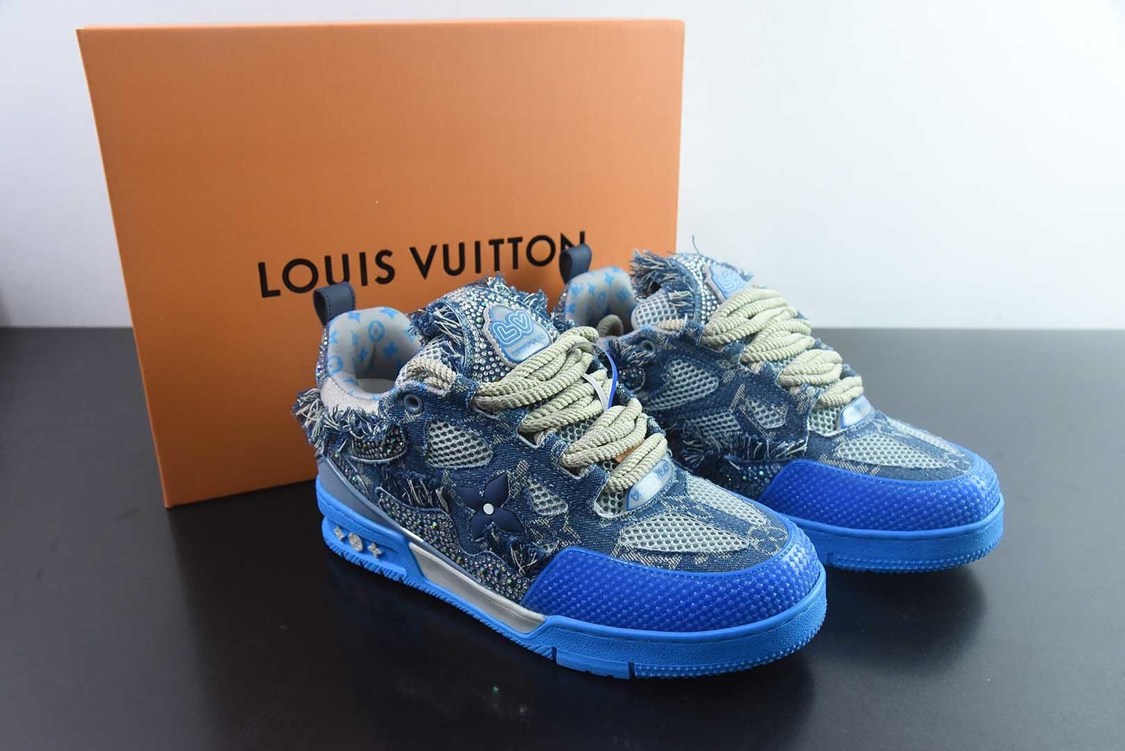 镶钻路易威登/Louis Vuitton LV路易威登板鞋 纯原版本 主图