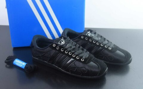 阿迪达斯 Adidas originals ANFU 阿迪 刺绣 板鞋/黑色 货号：HQ5198女 纯原版本 货号：HQ5198 主图