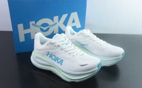 HOKA ONE ONE Bondi 9 舒适百搭 合成革防滑耐磨 低帮 休闲短跑跑步 纯原版本 货号：1162012-FTCL 主图