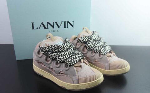 S版Lanvin浪凡Curb 网布皮革 时尚板鞋 纯原版本 主图