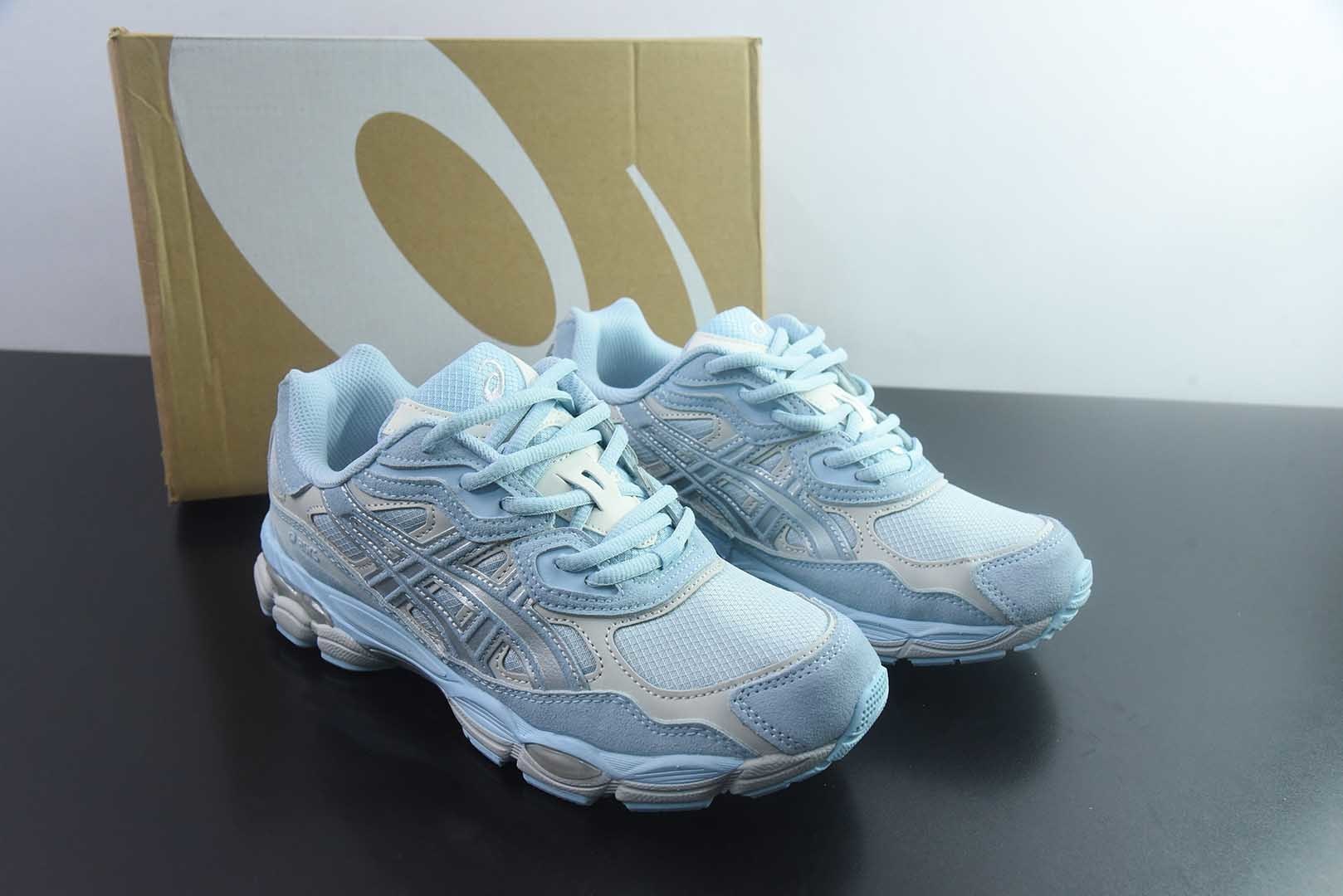 ASICS GEL-NYC 亚瑟士 透气网眼鞋面 配合部分合成革材质 采用全新AHAR 纯原版本 货号:1203A739-401 主图