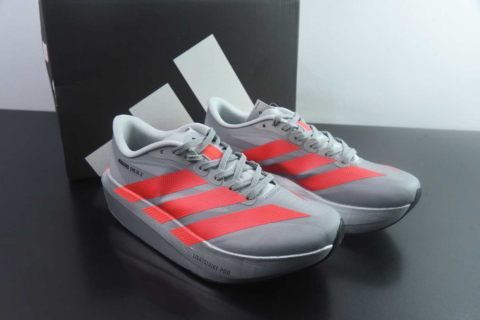 阿迪达斯 Adidas Adizero Evo 2 SL 货号:KK3382 50阿迪超轻透气缓震跑鞋 纯原版本 主图