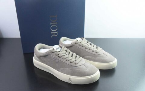 X1版本东莞纯原 Dior 迪奥B101 德训休闲时装板鞋 全灰麂皮款 主图