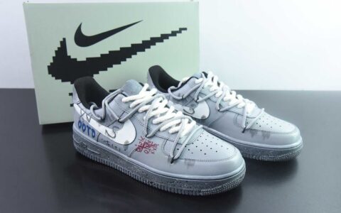 耐克 Nike Air Force 1’07 Low ootp 手绘涂鸦 水泥墙 空军一号低帮休闲板鞋 CW2288-110 纯原版本