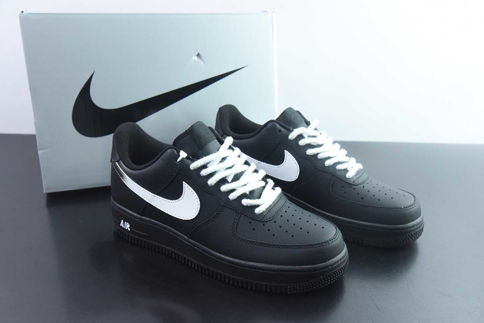 耐克 Nike Air Force 1'07 Low 二次元主题 黑白勾 空军一号低帮休闲板鞋 货号：ZH0316-100纯原版本 主图
