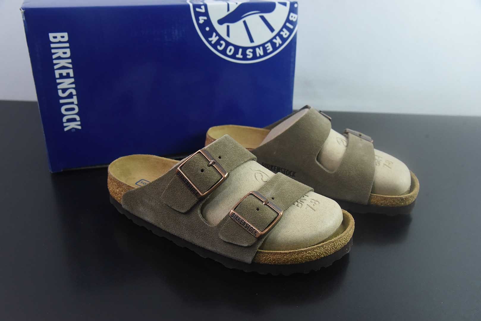 Birkenstock Boston 博肯/勃肯 系列上架 牛皮绒面革平底复古软木休闲鞋 二字拖鞋 纯原版本 主图