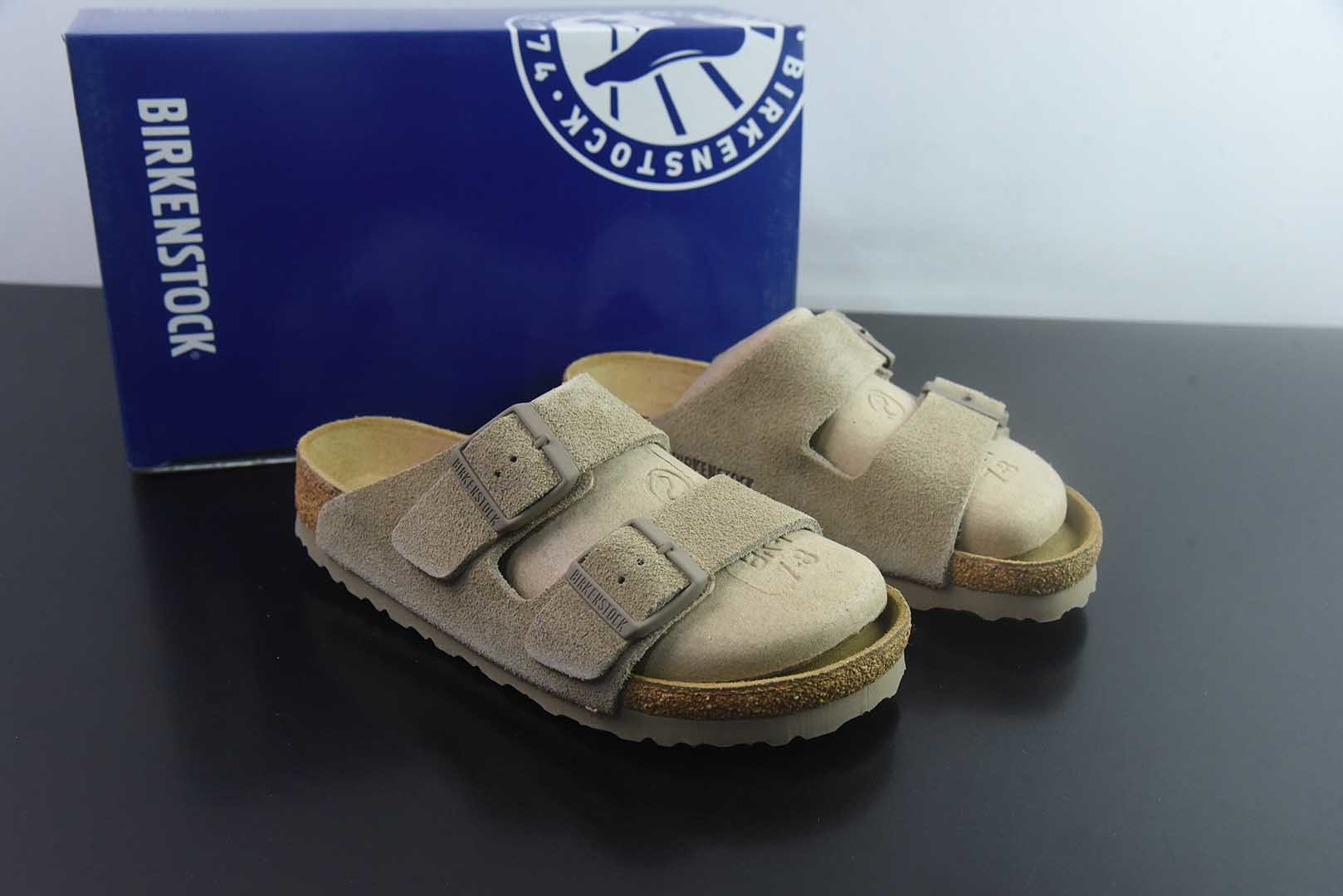 Birkenstock Boston 博肯/勃肯 系列上架 牛皮绒面革平底复古软木休闲鞋 二字拖鞋 纯原版本 主图