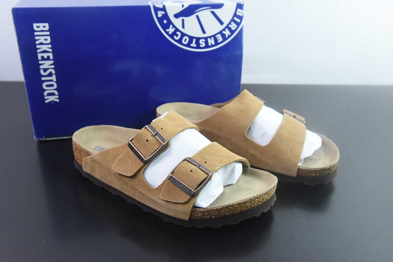 Birkenstock Boston 博肯/勃肯 系列上架 牛皮绒面革平底复古软木休闲鞋 二字拖鞋 纯原版本 主图
