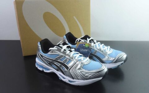 总裁纯原 Asics 亚瑟士 GEL-Kayano 14 低帮运动休闲跑步鞋 银蓝 货号：1203A537-400 主图