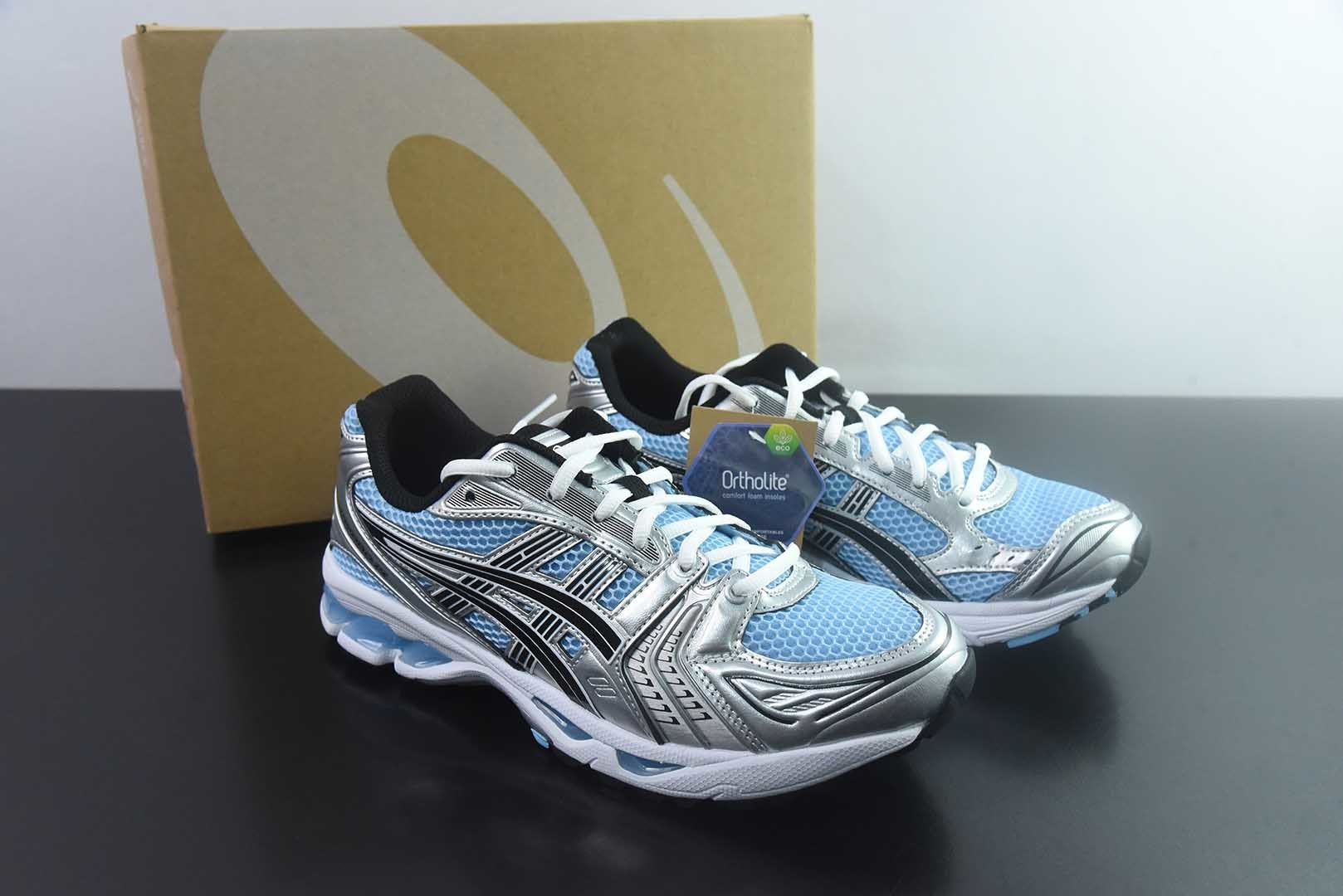 总裁纯原 Asics 亚瑟士 GEL-Kayano 14 低帮运动休闲跑步鞋 银蓝 货号:1203A537-400 主图