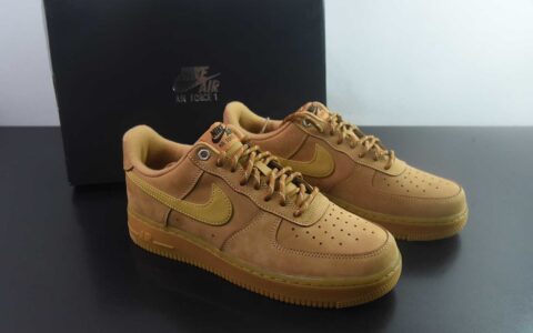 CS/DC版本 2026版 最新款空军小麦低帮 耐克 Nike Air Force 1 Low 小麦 纯原版本 货号：CJ9179 200 主图