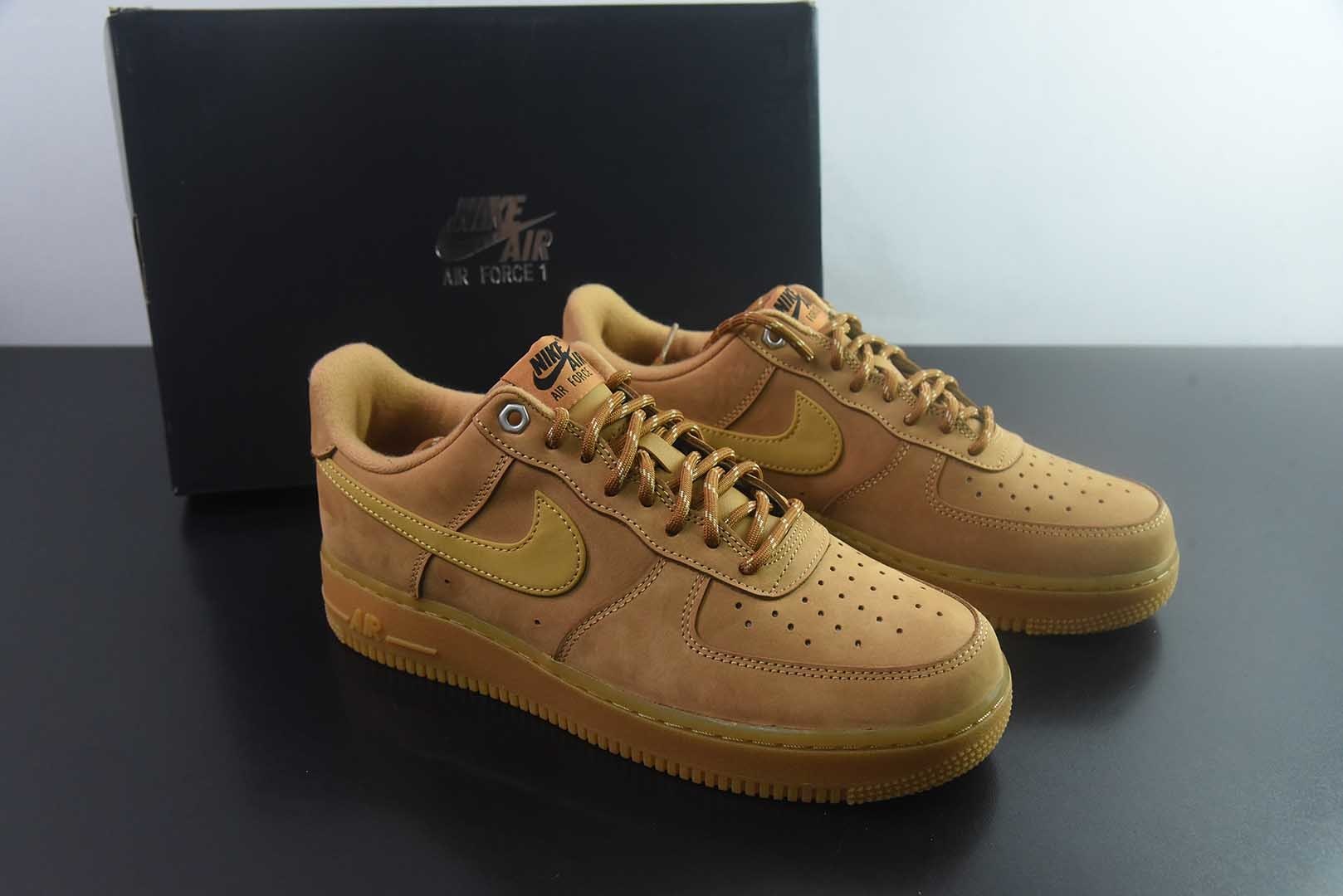 CS/DC版本 2026版 最新款空军小麦低帮 耐克 Nike Air Force 1 Low 小麦 纯原版本 货号：CJ9179 200 主图