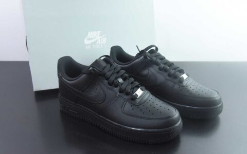 CS/DC版本 耐克 Nike Air Force 1 Low '07 空军一号低帮经典板鞋 全黑 纯原版本 货号：CW2288-001 主图
