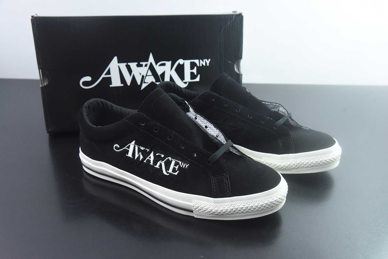 Awake NY x 匡威 Converse One Star Pro 货号:A07143C 黑白 纯原版本 主图