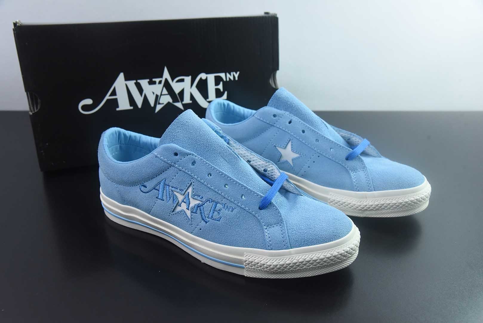 Awake NY x 匡威 Converse One Star Pro 货号:货号:A07642C 蓝色 纯原版本 主图