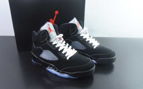 Jordan 乔丹 Air Jordan 5 舒适贴合 复古篮球鞋 男款  货号：HF3975-001 黑银 纯原版本