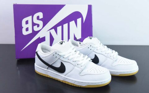 纯原版 耐克 Nike Dunk Sb Low Pro Iso White Gum 白黑生胶小白鞋新款复古低帮板鞋货号：CD2563-101
