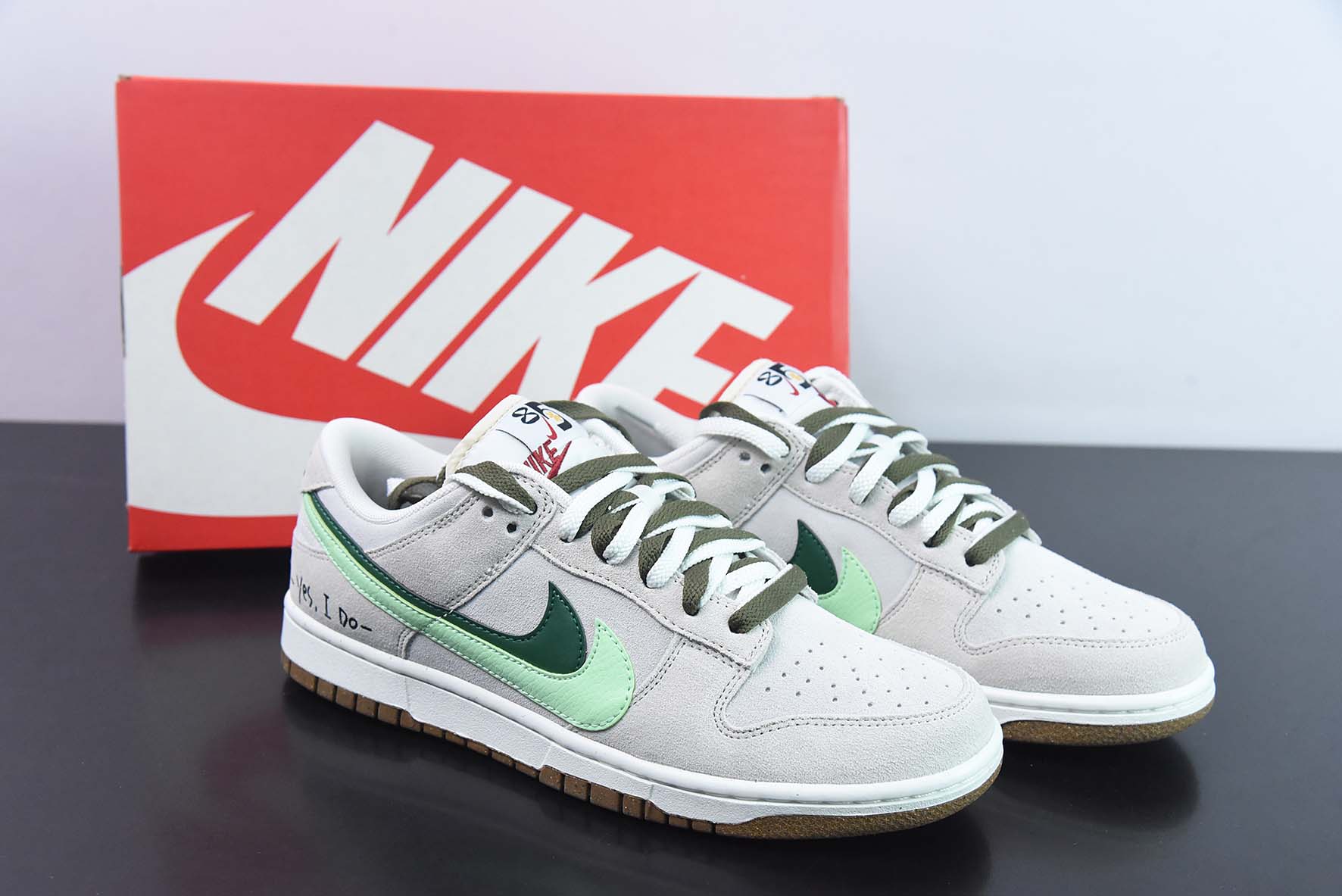 耐克 Nike SB Dunk Low "85" 草绿双勾 SB低帮运动休闲板鞋 货号：DO9457-141纯原版本 主图