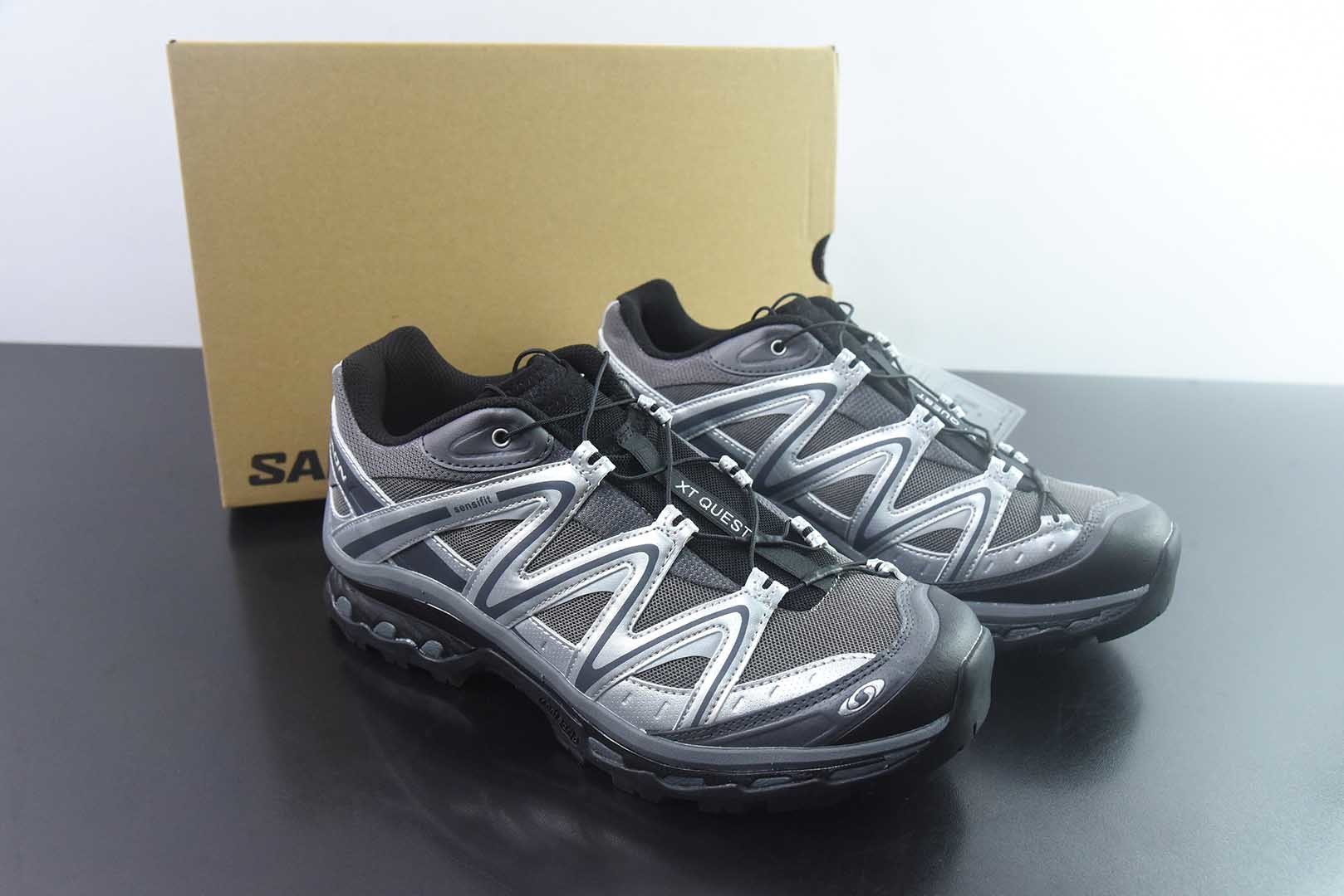 Salomon XT-Quest ADV "Beige" 萨洛蒙 探索者系列户外越野跑鞋  黑银 货号: 491716/45 纯原版本 主图