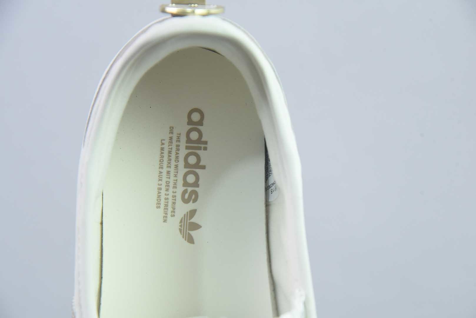 阿迪达斯 adidas 三叶草 Samba Jane 魔术贴玛丽珍女鞋 复古德训平底休闲鞋 豆沙粉 纯原版本 货号：KH6230 实拍细节图