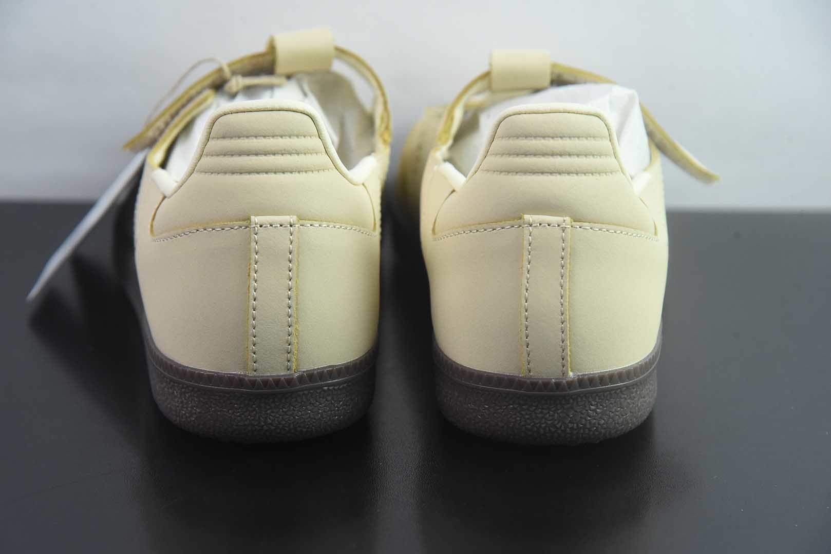 阿迪达斯 adidas三叶草 Samba Jane 魔术贴玛丽珍女鞋 复古德训平底休闲鞋 豆沙粉 纯原版本 货号:KJ3969 实拍细节图
