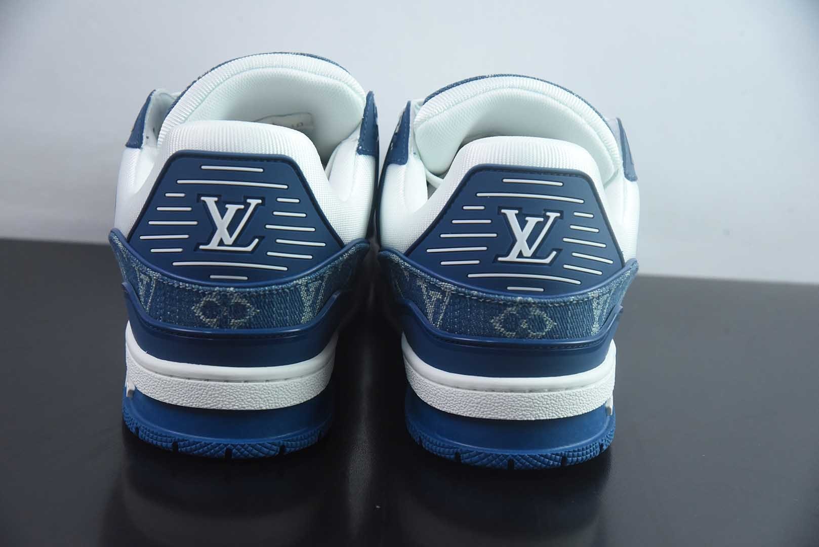 Louis Vuitton 路易威登 LV Trainer 蓝白牛仔 35-46 纯原版本 实拍细节图