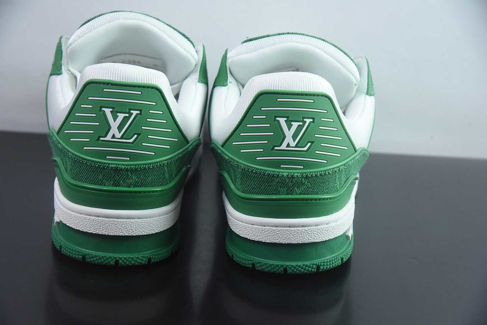 Louis Vuitton 路易威登 LV Trainer 白绿牛仔 35-46 纯原版本 实拍细节图