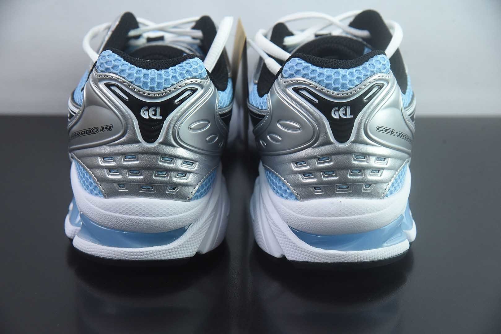 总裁纯原 Asics 亚瑟士 GEL-Kayano 14 低帮运动休闲跑步鞋 银蓝 货号:1203A537-400 实拍细节图