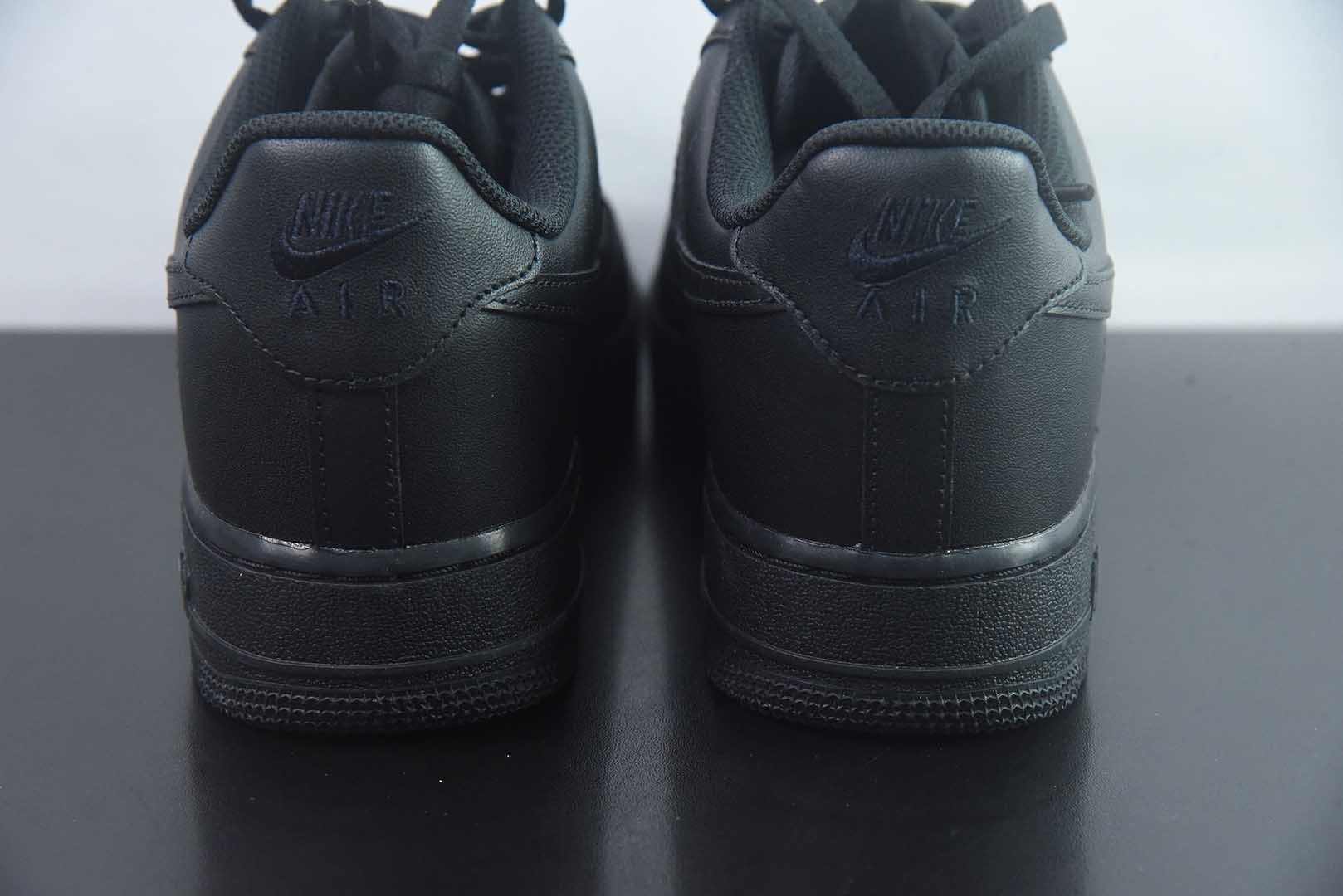 CS/DC版本 耐克 Nike Air Force 1 Low '07 空军一号低帮经典板鞋 全黑 纯原版本 货号:CW2288-001 实拍细节图