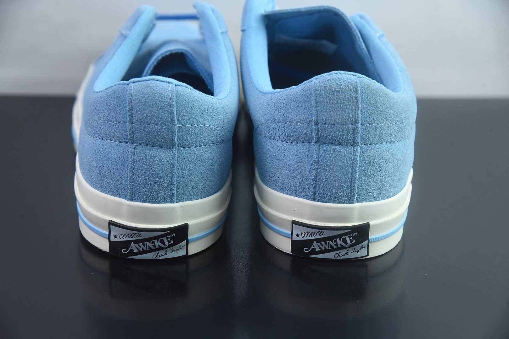 Awake NY x 匡威 Converse One Star Pro 货号:货号:A07642C 蓝色 纯原版本 实拍细节图