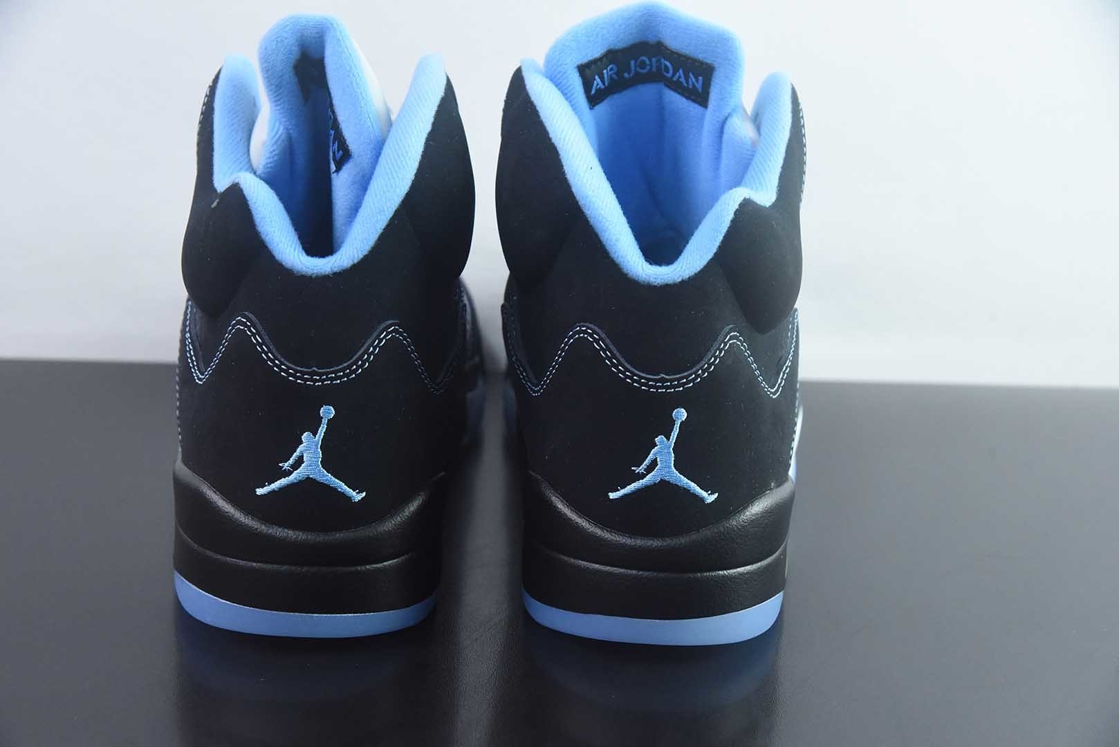 Jordan 乔丹 Air Jordan 5 舒适贴合 复古篮球鞋 男款 货号:HF3975-001 黑银 纯原版本 实拍细节图