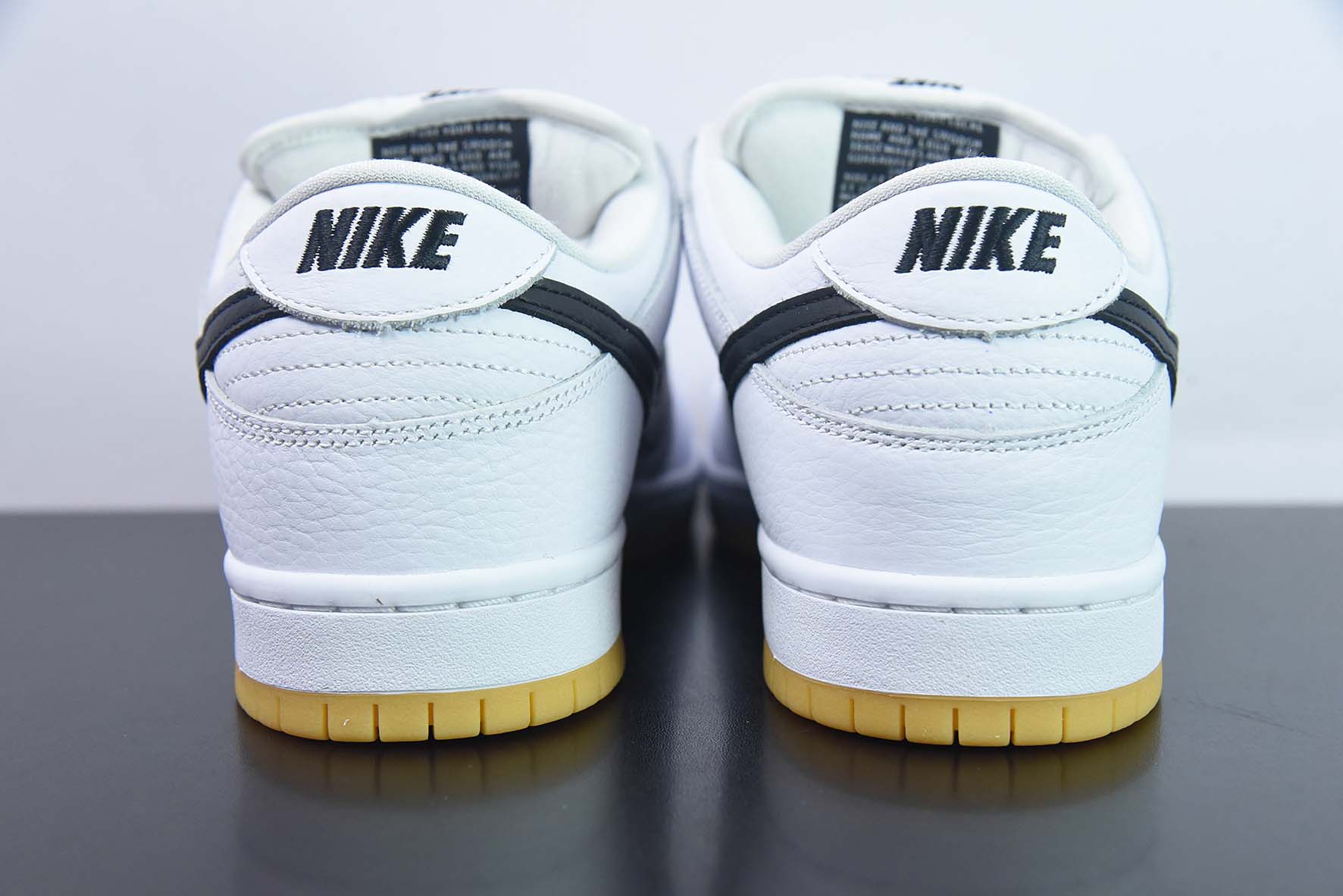 纯原版 耐克 Nike Dunk Sb Low Pro Iso White Gum 白黑生胶小白鞋新款复古低帮板鞋货号:CD2563-101 实拍细节图