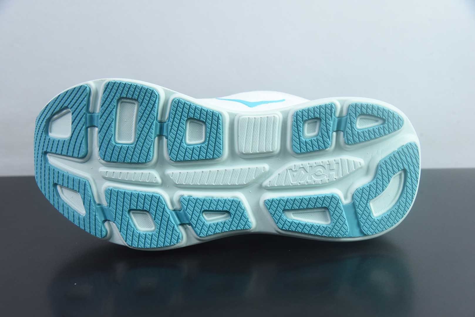 HOKA ONE ONE Bondi 9 舒适百搭 合成革防滑耐磨 低帮 休闲短跑跑步 纯原版本 货号:1162012-FTCL 实拍细节图