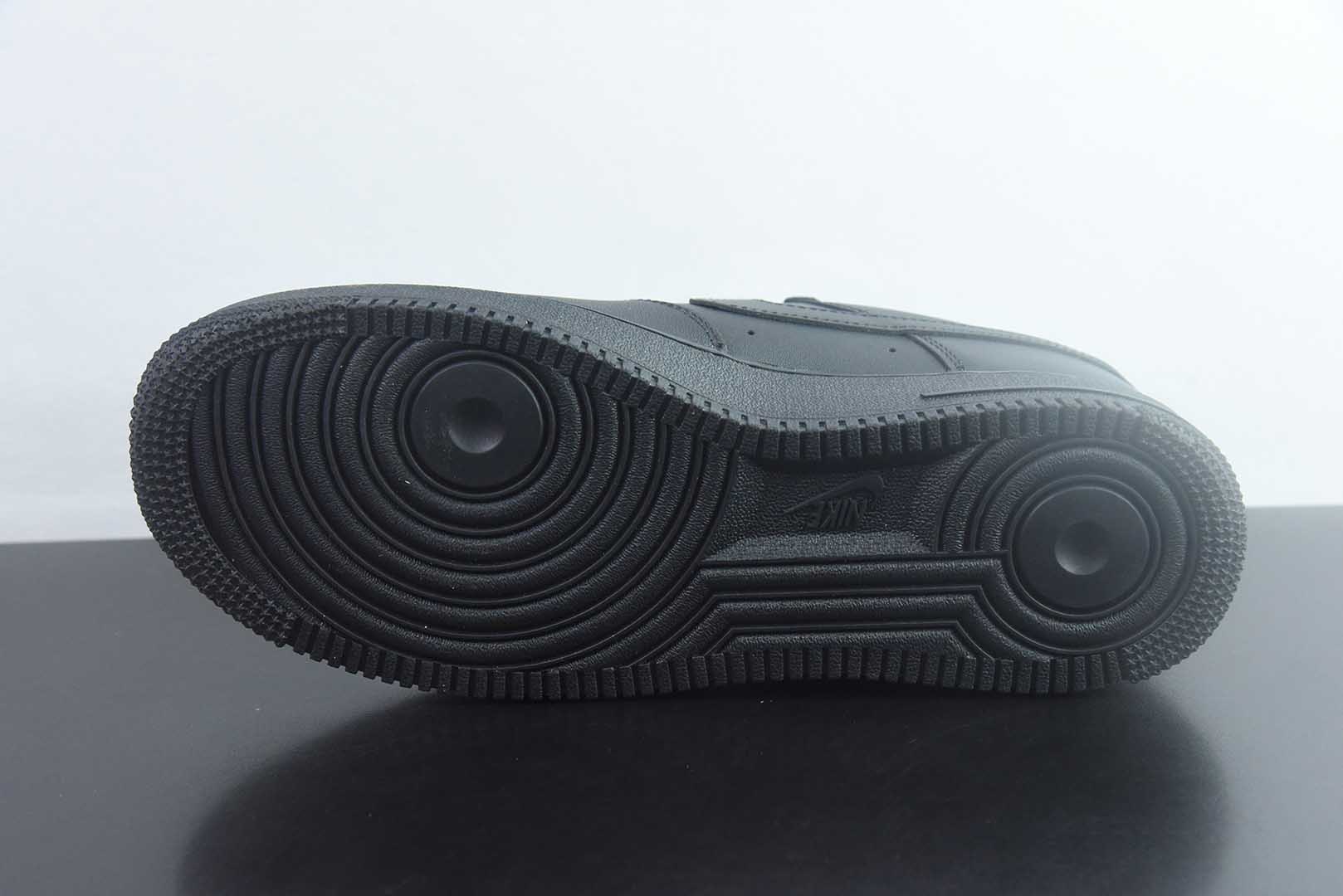 CS/DC版本 耐克 Nike Air Force 1 Low '07 空军一号低帮经典板鞋 全黑 纯原版本 货号:CW2288-001 实拍细节图