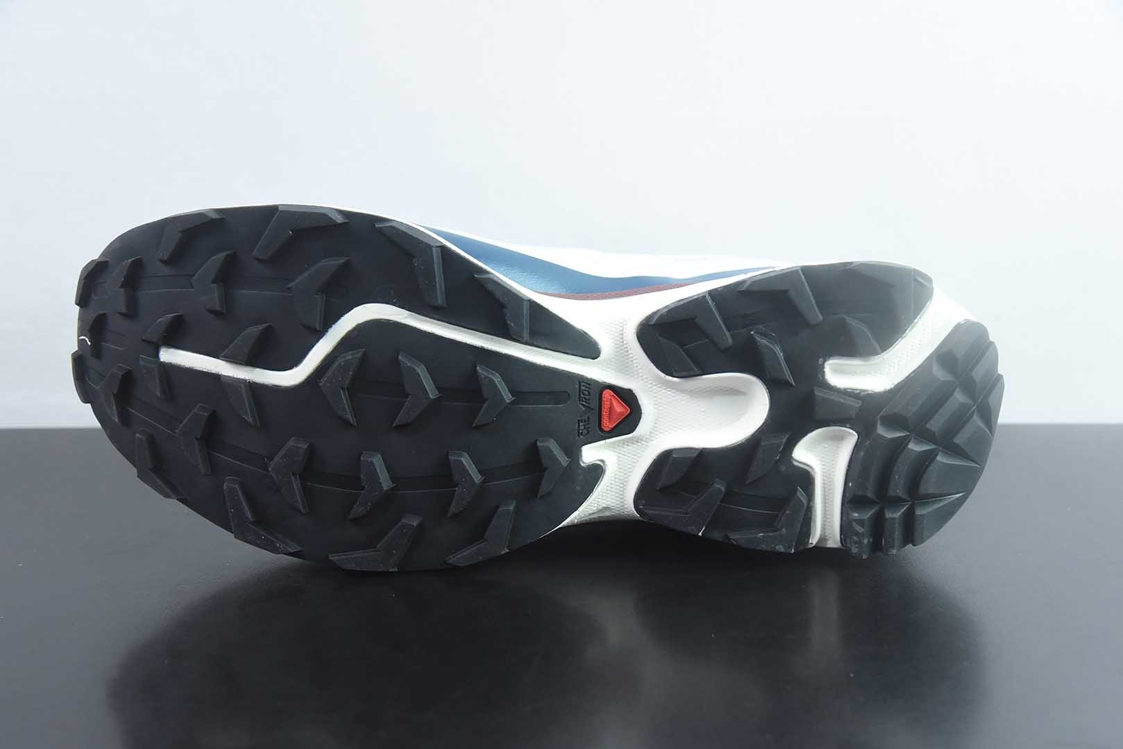 Salomon XT-6 Goodbai 新配色灰蓝 萨洛蒙复古潮流户外机能登山跑鞋 货号:454564纯原版本 实拍细节图