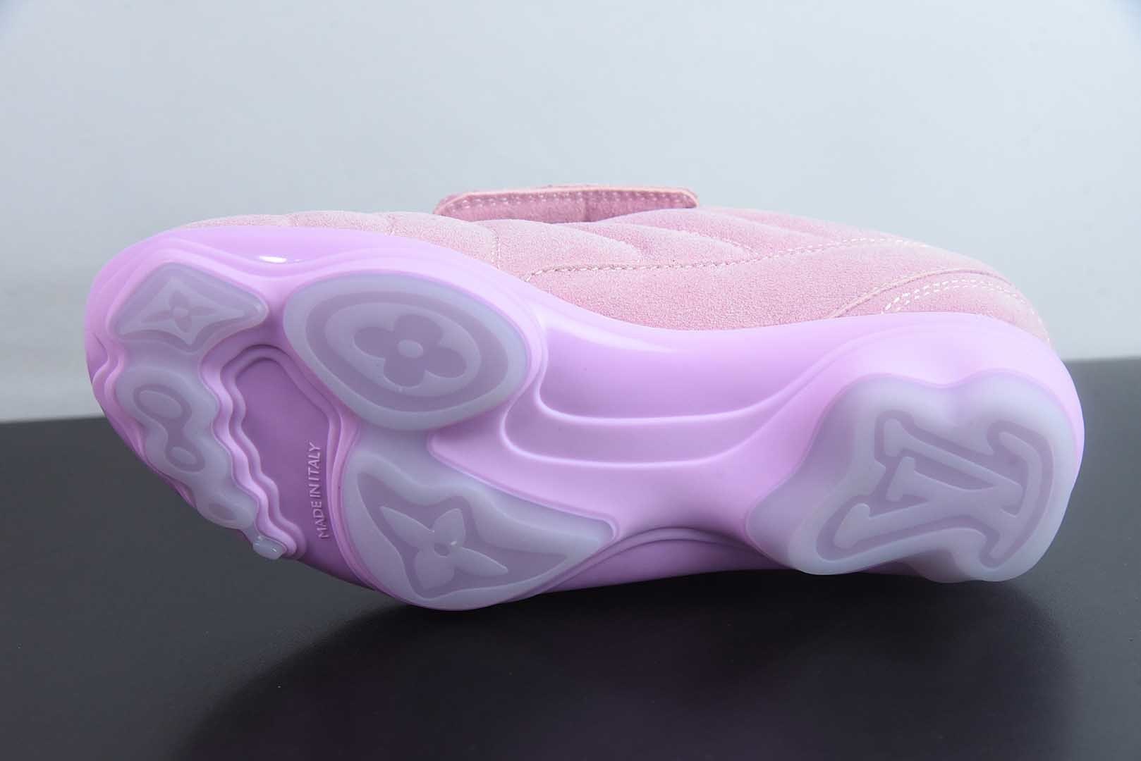 纯原 LOUIS VUITTON Footprint Soccer LV 皮革 2025春夏男士系列圆头系带低帮生活休 纯原版本 实拍细节图