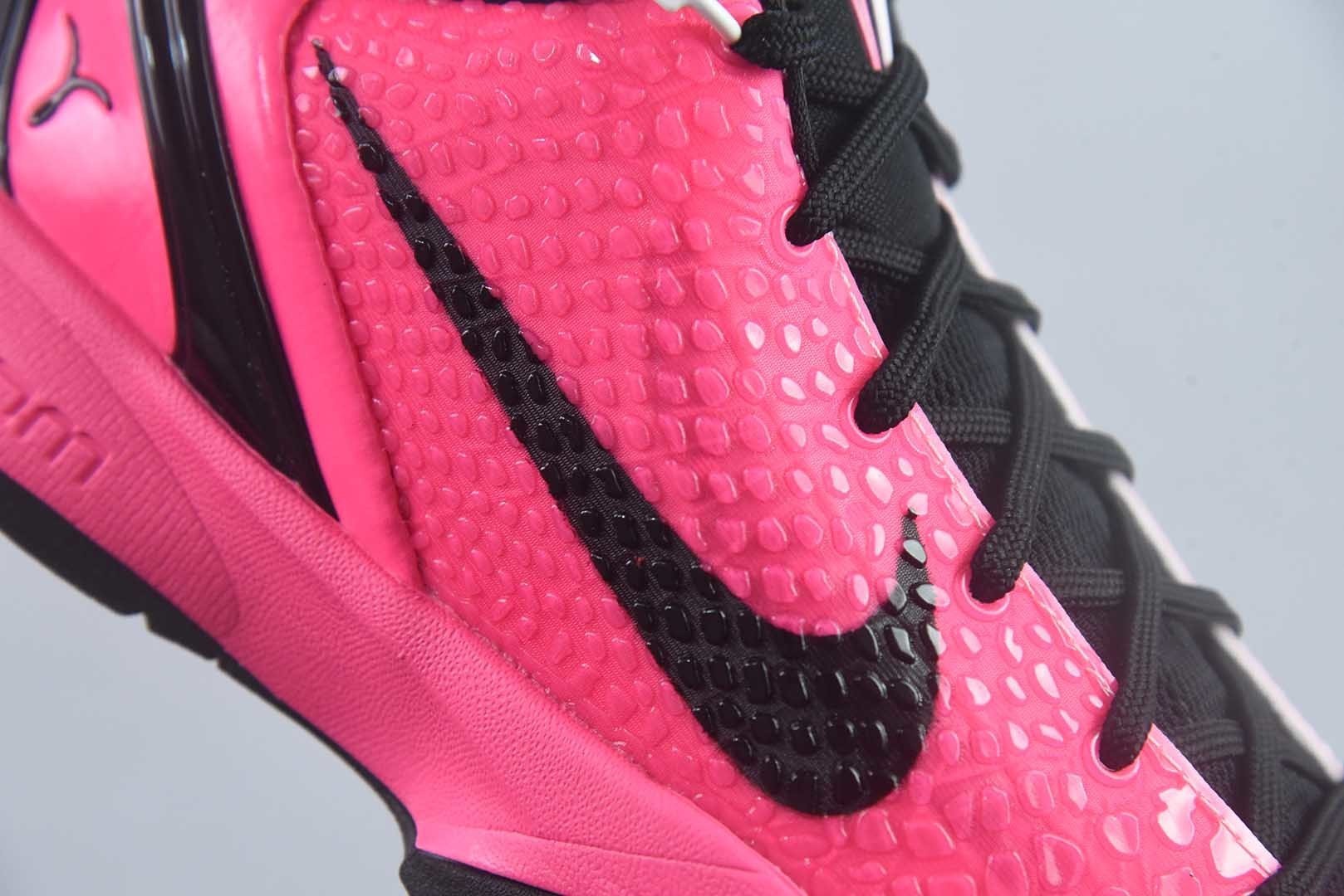 耐克Nike Zoom Kobe 6 Protro Kay yow 科比6代乳腺癌2.0粉红鸳鸯 男子文化篮球鞋纯原版本 货号：IQ9317-001 实拍细节图