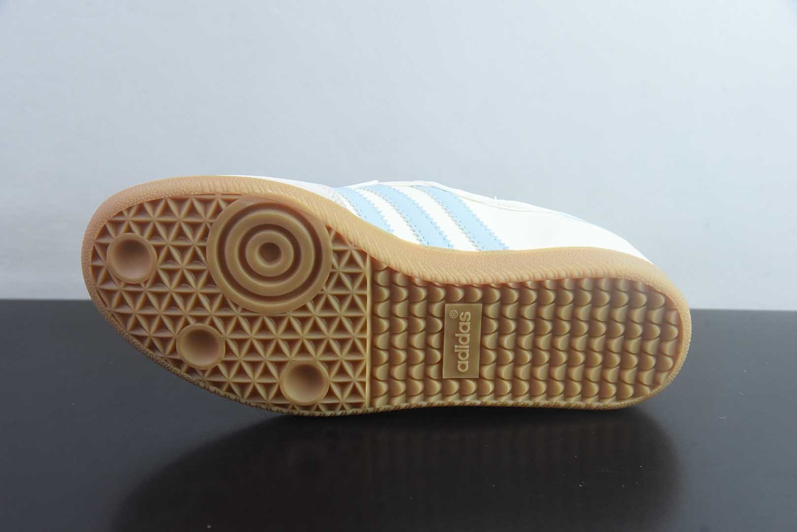 阿迪达斯 adidas originals Samba Jane 舒适柔软 玛丽珍鞋 女款 白蓝 纯原版本 货号：JR7339 实拍细节图