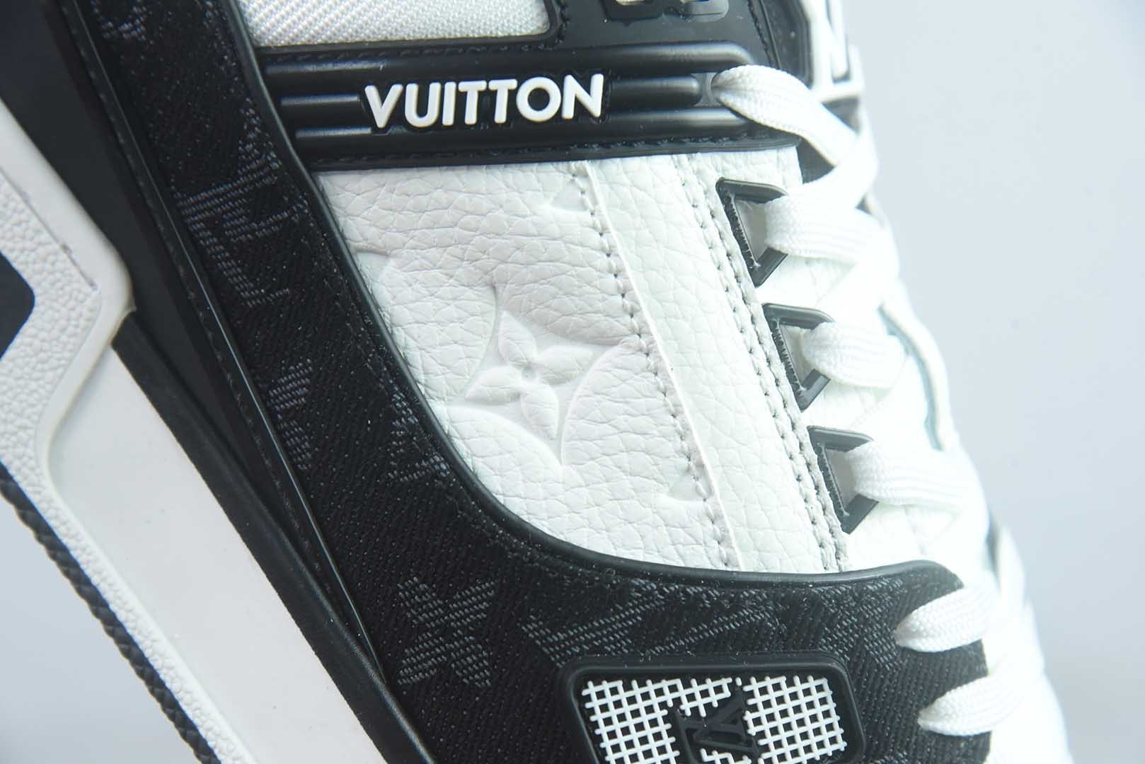 Louis Vuitton 路易威登 LV Trainer 黑白牛仔 35-46 纯原版本 实拍细节图